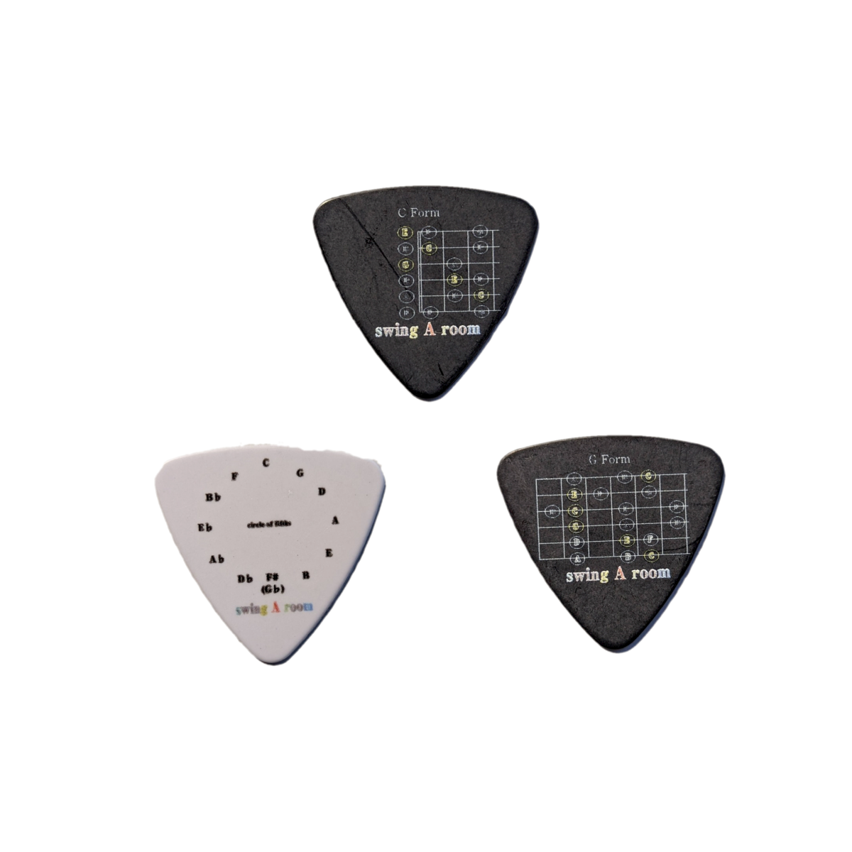 ギターピック3枚セット(swing A room)プロトタイプ