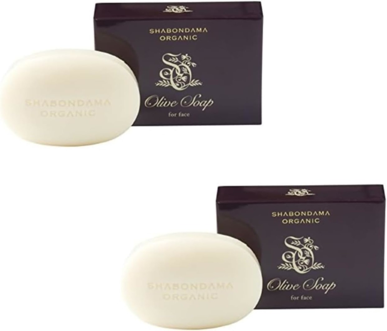 シャボン玉石けん オリーブソープ 2個セット 泡立てネット付き｜時短でやさしく洗える洗顔石けん