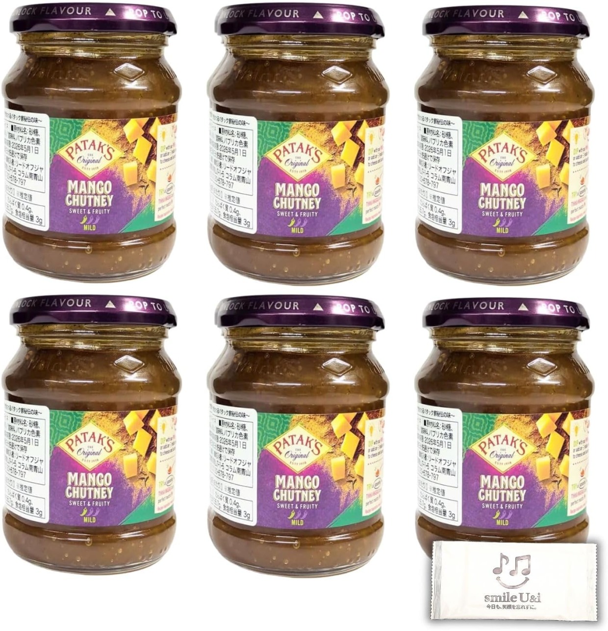 パタックス マンゴーチャツネ 340g×6個セット カレー・チーズ・肉料理に